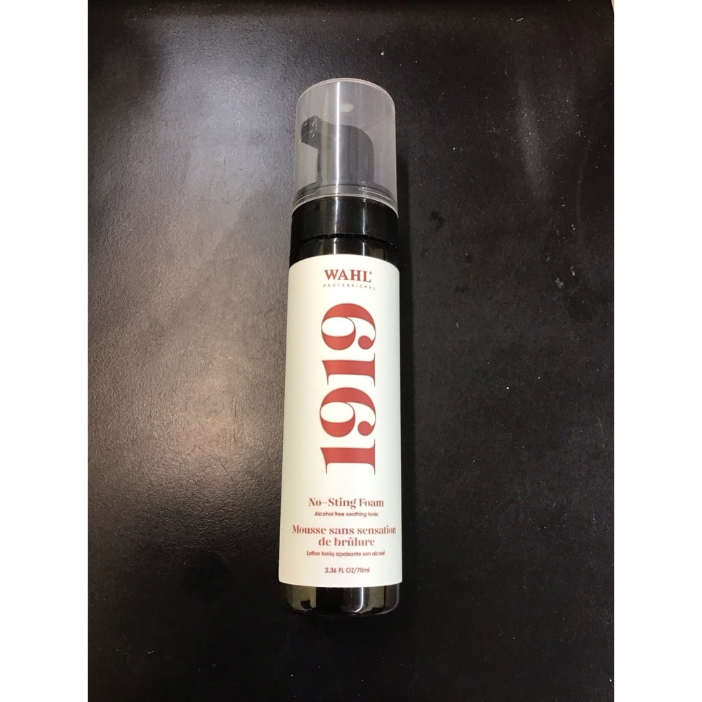 WAHL Professional 1919 No Sting Foam Alcohol Free Soothing Tonic for Men 2.36 Oz